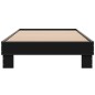vidaXL Bettgestell Schwarz 90x190 cm Holzwerkstoff und Metall vidaXL Bettgestell Schwarz 90x190 cm Holzwerkstoff und Metall