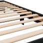 vidaXL Bettgestell Schwarz 90x190 cm Holzwerkstoff und Metall vidaXL Bettgestell Schwarz 90x190 cm Holzwerkstoff und Metall