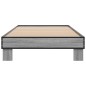 vidaXL Bettgestell Grau Sonoma 75x190 cm Holzwerkstoff und Metall