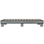 vidaXL Bettgestell Grau Sonoma 75x190 cm Holzwerkstoff und Metall