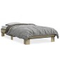 vidaXL Bettgestell Sonoma-Eiche 100x200 cm Holzwerkstoff und Metall vidaXL Bettgestell Sonoma-Eiche 100x200 cm Holzwerkstoff und Metall