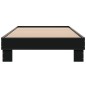 vidaXL Bettgestell Schwarz 75x190 cm Holzwerkstoff und Metall vidaXL Bettgestell Schwarz 75x190 cm Holzwerkstoff und Metall