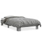 vidaXL Bettgestell Grau Sonoma 90x200 cm Holzwerkstoff und Metall vidaXL Bettgestell Grau Sonoma 90x200 cm Holzwerkstoff und Metall
