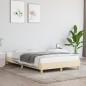 vidaXL Bettgestell Creme 120x190 cm Stoff vidaXL Bettgestell Creme 120x190 cm Stoff