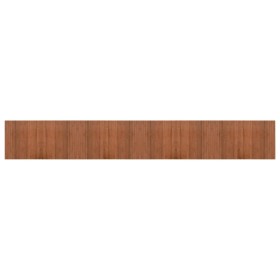 vidaXL Teppich Rechteckig Braun 60x400 cm Bambus