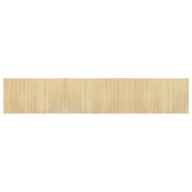 vidaXL Teppich Rechteckig Hell Natur 60x300 cm Bambus