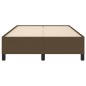 vidaXL Bettgestell Dunkelbraun 120x190 cm Stoff vidaXL Bettgestell Dunkelbraun 120x190 cm Stoff