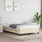 vidaXL Bettgestell Creme 120x190 cm Stoff vidaXL Bettgestell Creme 120x190 cm Stoff