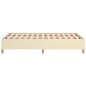 vidaXL Bettgestell Creme 120x190 cm Stoff