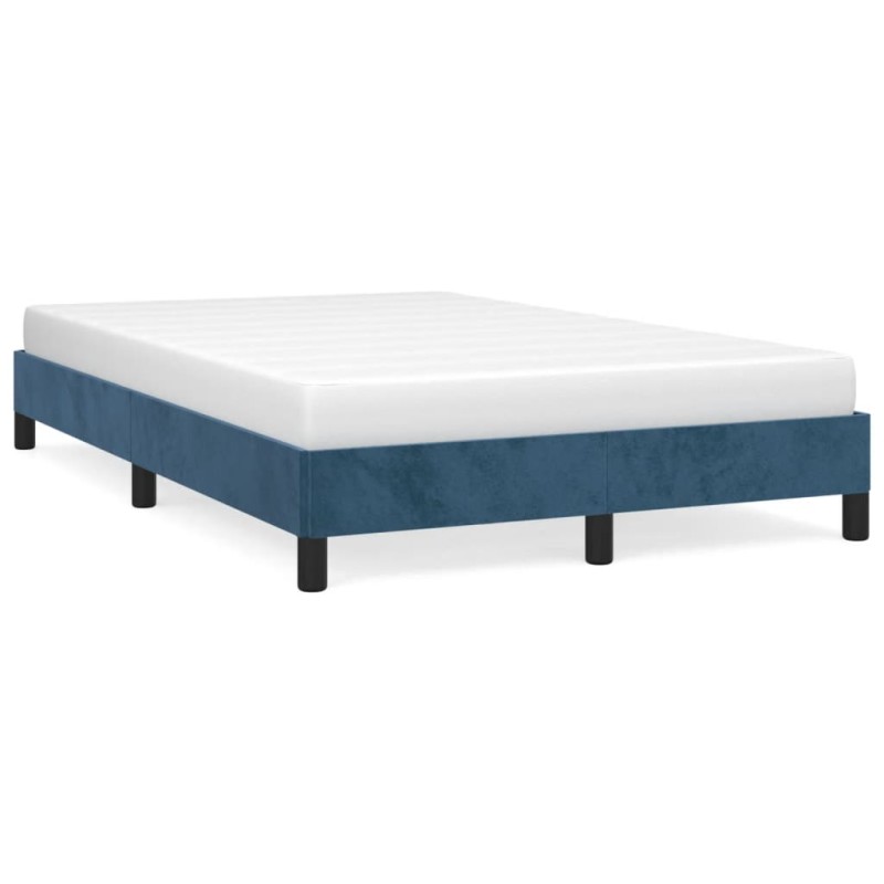 vidaXL Bettgestell Dunkelblau 120x190 cm Samt vidaXL Bettgestell Dunkelblau 120x190 cm Samt