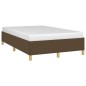 vidaXL Bettgestell Dunkelbraun 120x190 cm Stoff vidaXL Bettgestell Dunkelbraun 120x190 cm Stoff