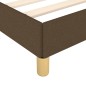 vidaXL Bettgestell Dunkelbraun 120x190 cm Stoff vidaXL Bettgestell Dunkelbraun 120x190 cm Stoff