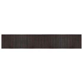vidaXL Teppich Rechteckig Dunkelbraun 70x400 cm Bambus