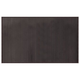 vidaXL Teppich Rechteckig Dunkelbraun 60x100 cm Bambus