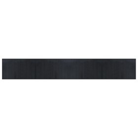 vidaXL Teppich Rechteckig Schwarz 60x400 cm Bambus