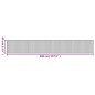 vidaXL Teppich Rechteckig Grau 60x400 cm Bambus vidaXL Teppich Rechteckig Grau 60x400 cm Bambus