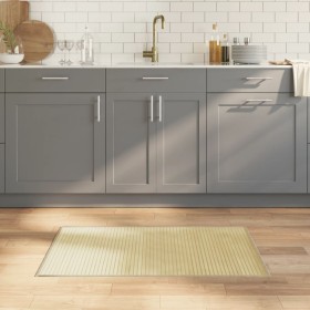 vidaXL Teppich Rechteckig Hell Natur 60x100 cm Bambus