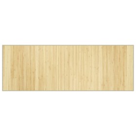 vidaXL Teppich Rechteckig Hell Natur 70x200 cm Bambus