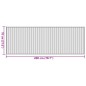 vidaXL Teppich Rechteckig Hell Natur 70x200 cm Bambus vidaXL Teppich Rechteckig Hell Natur 70x200 cm Bambus