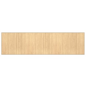 vidaXL Teppich Rechteckig Hell Natur 80x300 cm Bambus