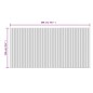 vidaXL Teppich Rechteckig Schwarz 100x200 cm Bambus vidaXL Teppich Rechteckig Schwarz 100x200 cm Bambus