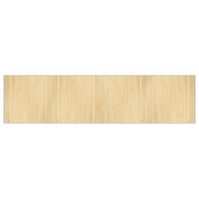 vidaXL Teppich Rechteckig Hell Natur 100x400 cm Bambus