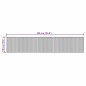 vidaXL Teppich Rechteckig Schwarz 100x500 cm Bambus vidaXL Teppich Rechteckig Schwarz 100x500 cm Bambus
