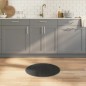 vidaXL Teppich Rund Grau 60 cm Bambus vidaXL Teppich Rund Grau 60 cm Bambus