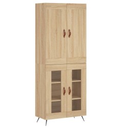 vidaXL Highboard Sonoma-Eiche 69,5x34x180 cm Holzwerkstoff