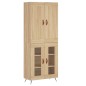 vidaXL Highboard Sonoma-Eiche 69,5x34x180 cm Holzwerkstoff vidaXL Highboard Sonoma-Eiche 69,5x34x180 cm Holzwerkstoff