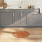 vidaXL Teppich Rund Braun 60 cm Bambus vidaXL Teppich Rund Braun 60 cm Bambus
