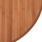 vidaXL Teppich Rund Braun 60 cm Bambus vidaXL Teppich Rund Braun 60 cm Bambus