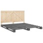 vidaXL Massivholzbett mit Kopfteil Grau 200x200 cm Kiefer vidaXL Massivholzbett mit Kopfteil Grau 200x200 cm Kiefer