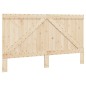 vidaXL Massivholzbett mit Kopfteil Grau 200x200 cm Kiefer vidaXL Massivholzbett mit Kopfteil Grau 200x200 cm Kiefer
