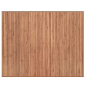 vidaXL Teppich Rechteckig Natur 80x100 cm Bambus