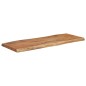 vidaXL Tischplatte 90x40x2,5 cm Rechteckig Massivholz Akazie Baumkante vidaXL Tischplatte 90x40x2,5 cm Rechteckig Massivholz Akazie Baumkante