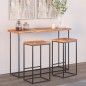 vidaXL Tischplatte 110x40x2,5cm Rechteckig Massivholz Akazie Baumkante vidaXL Tischplatte 110x40x2,5cm Rechteckig Massivholz Akazie Baumkante