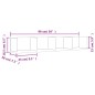 vidaXL Wandschrank Braun Eichen-Optik 99x18x16,5 cm Holzwerkstoff vidaXL Wandschrank Braun Eichen-Optik 99x18x16,5 cm Holzwerkstoff