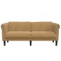 vidaXL Sofa 2-Sitzer Braun Samt vidaXL Sofa 2-Sitzer Braun Samt