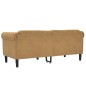 vidaXL Sofa 2-Sitzer Braun Samt vidaXL Sofa 2-Sitzer Braun Samt