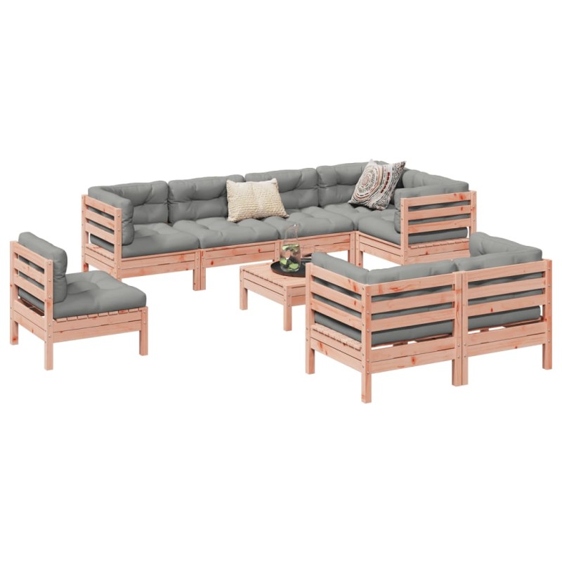 vidaXL 9-tlg. Garten-Sofagarnitur mit Kissen Massivholz Douglasie vidaXL 9-tlg. Garten-Sofagarnitur mit Kissen Massivholz Douglasie