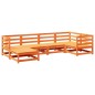 vidaXL 6-tlg. Garten-Sofagarnitur Wachsbraun Massivholz Kiefer vidaXL 6-tlg. Garten-Sofagarnitur Wachsbraun Massivholz Kiefer