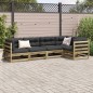 vidaXL 5-tlg. Garten-Sofagarnitur Kiefernholz Imprägniert vidaXL 5-tlg. Garten-Sofagarnitur Kiefernholz Imprägniert