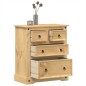 vidaXL Kommode Corona 80x43x91 cm Massivholz Kiefer vidaXL Kommode Corona 80x43x91 cm Massivholz Kiefer