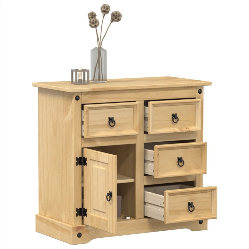 vidaXL Sideboard Corona 87x40x76 cm Massivholz Kiefer vidaXL Sideboard Corona 87x40x76 cm Massivholz Kiefer