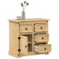 vidaXL Sideboard Corona 87x40x76 cm Massivholz Kiefer vidaXL Sideboard Corona 87x40x76 cm Massivholz Kiefer