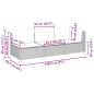 vidaXL Gartensofa mit Kissen 3-Sitzer Grau Poly Rattan vidaXL Gartensofa mit Kissen 3-Sitzer Grau Poly Rattan