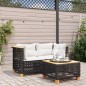 vidaXL Garten-Ecksofas mit Kissen 2 Stk. Schwarz Poly Rattan vidaXL Garten-Ecksofas mit Kissen 2 Stk. Schwarz Poly Rattan