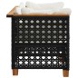 vidaXL Garten-Ecksofas mit Kissen 2 Stk. Schwarz Poly Rattan vidaXL Garten-Ecksofas mit Kissen 2 Stk. Schwarz Poly Rattan