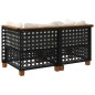 vidaXL Garten-Ecksofas mit Kissen 2 Stk. Schwarz Poly Rattan vidaXL Garten-Ecksofas mit Kissen 2 Stk. Schwarz Poly Rattan